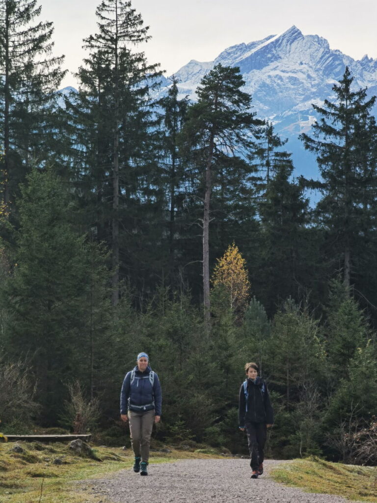 Auf dem Walderlebnispfad Farchant wandern mit Kindern